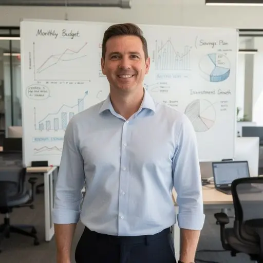 Grafikon és táblázat egy számítógép képernyőjén költségvetés elemzéséhez.