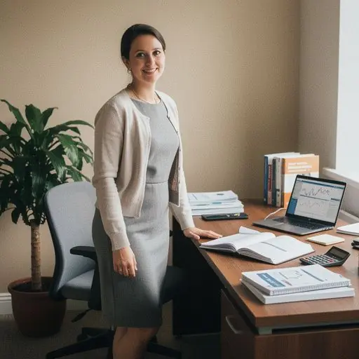 Személy pénzügyi blog olvasása okostelefonon, jegyzetfüzettel az oldalán.